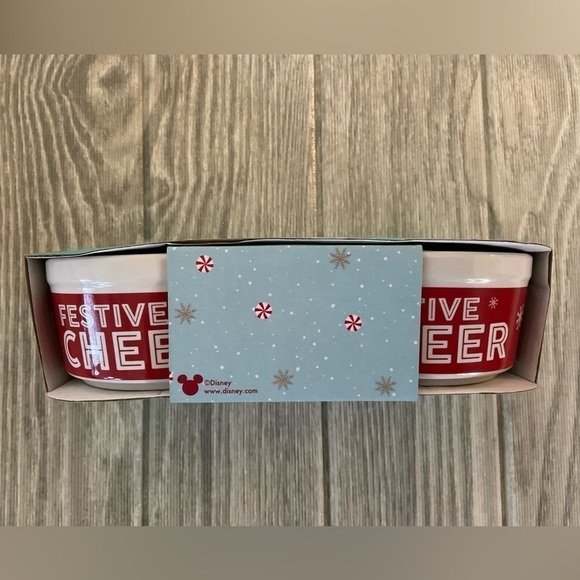 Disney Mickey Mouse “Festive Cheer” Set of 2 Ramekins Bowls - Picture 3 of 5